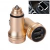 Адаптер автомобильный USB 1,0&2,4 А Солнце