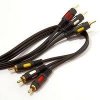 Шнур 3 RCA штекер - 3 RCA штекер (1,5 м, АРН-225-1,5)